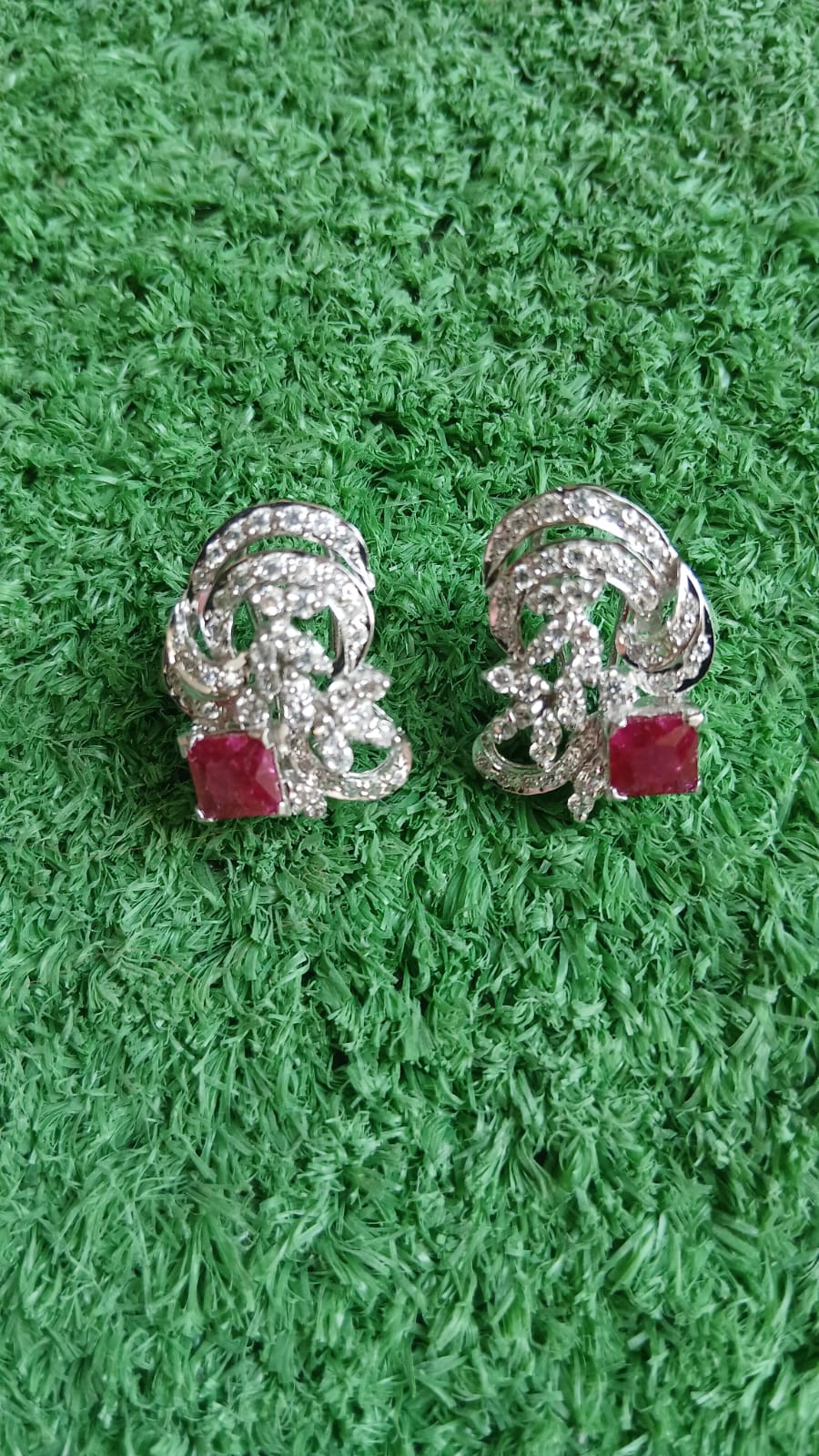 Ruby Bloom Earrings