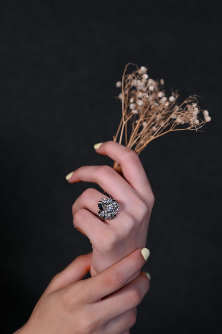 Royal Bloom Silver Ring