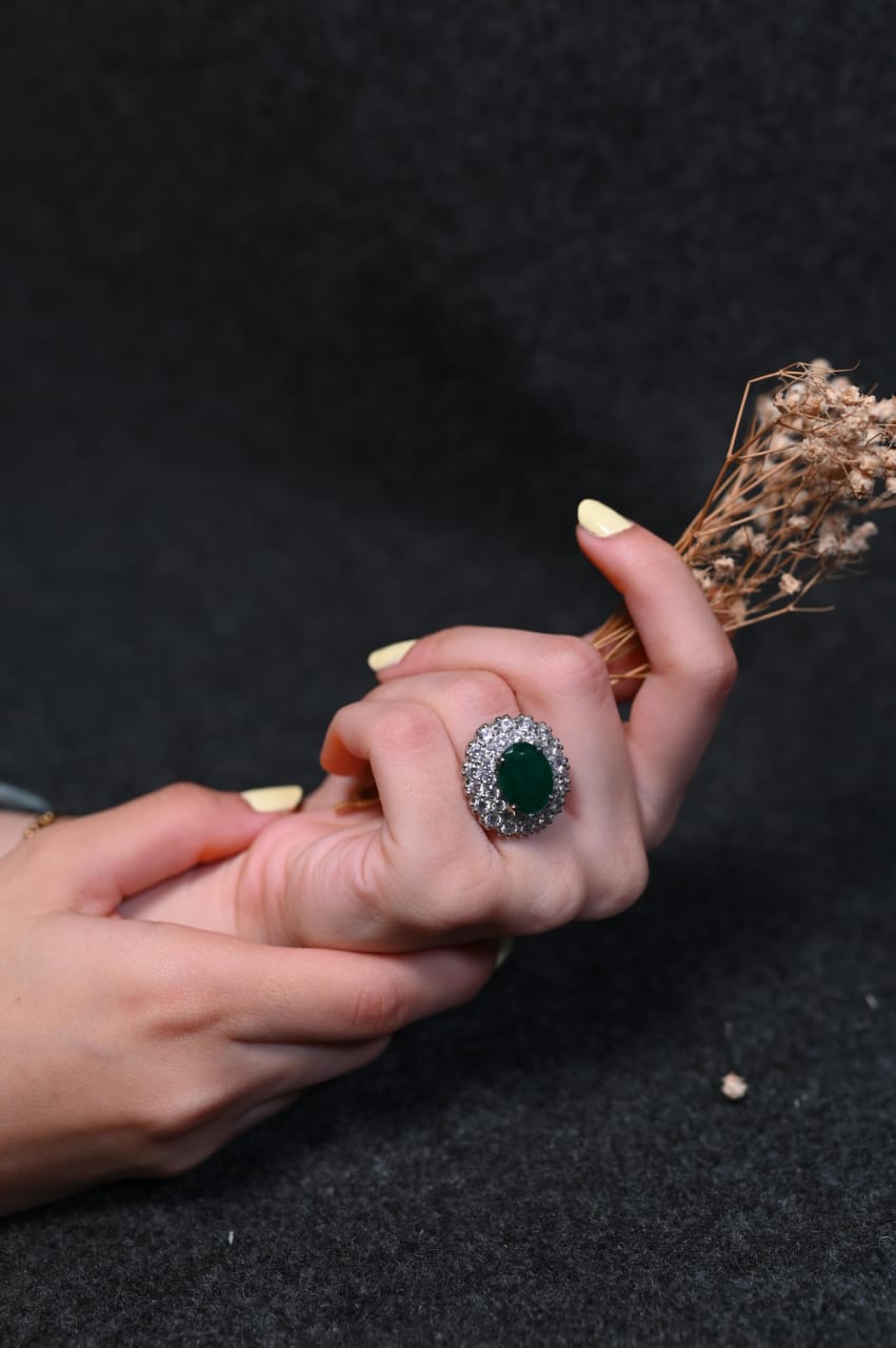 Emerald Elegance Rings