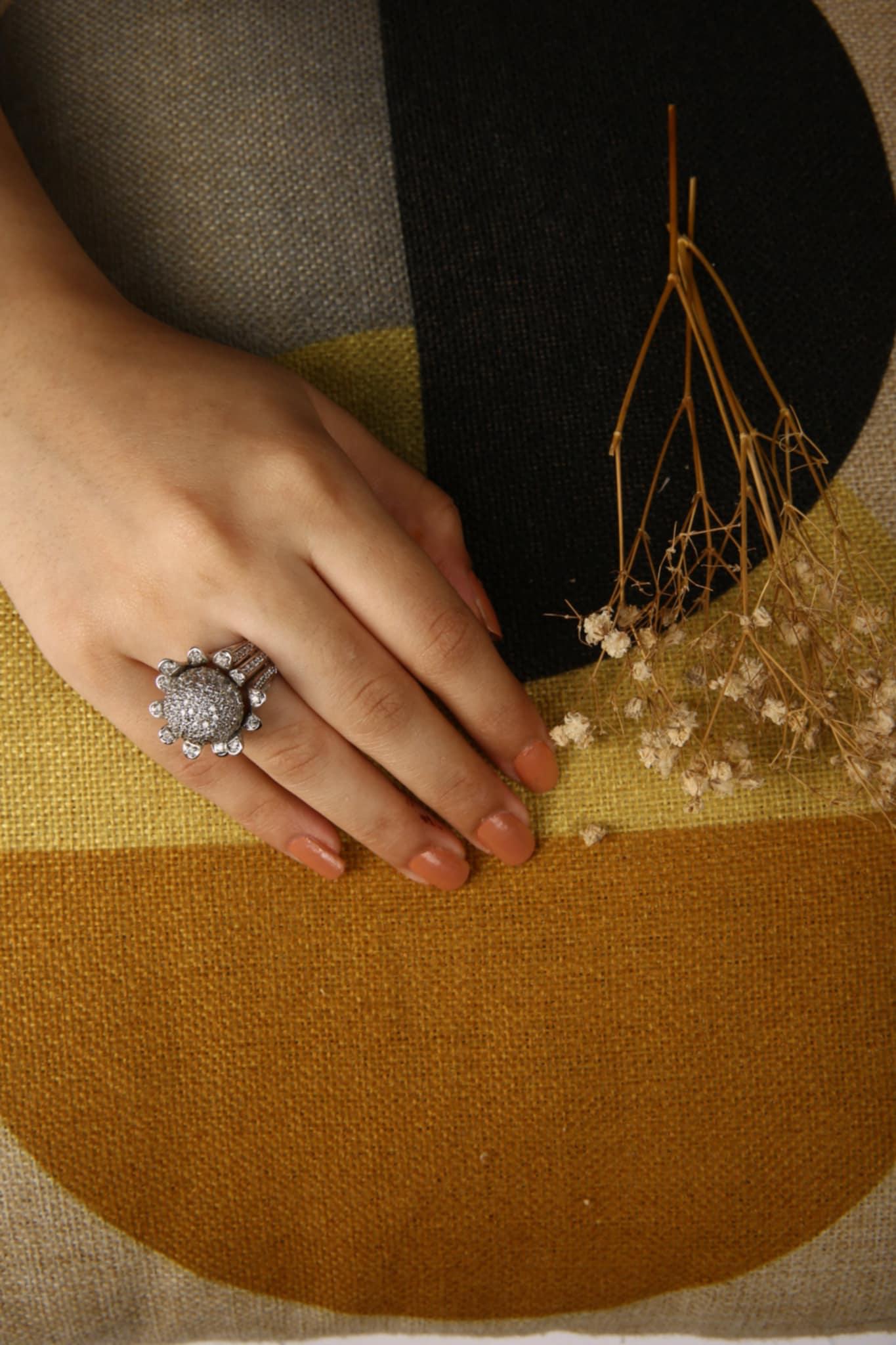 Pavé Diamond Turtle Ring