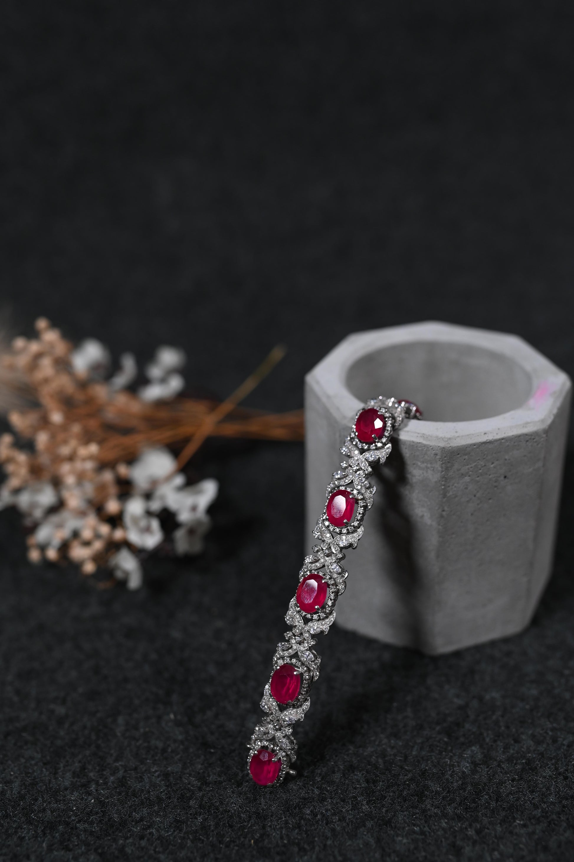 Rubi silver bracelet
