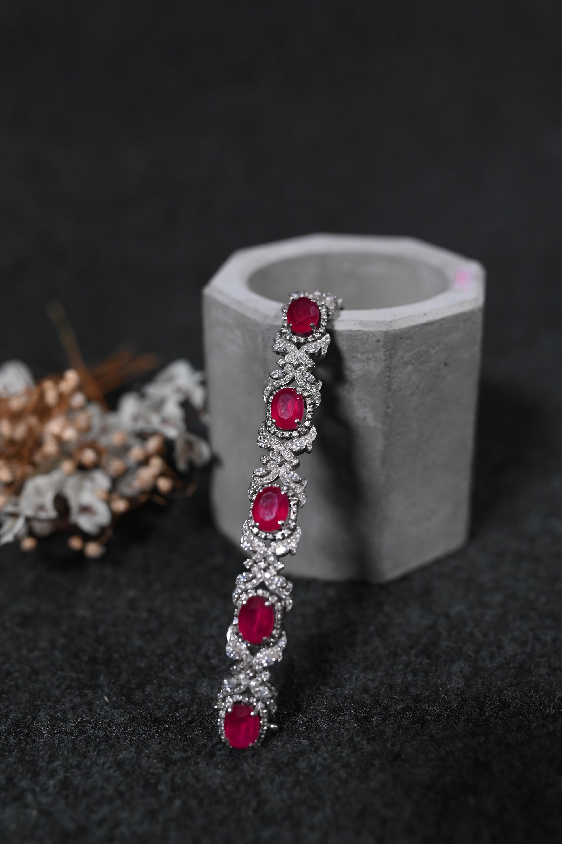 Rubi silver bracelet