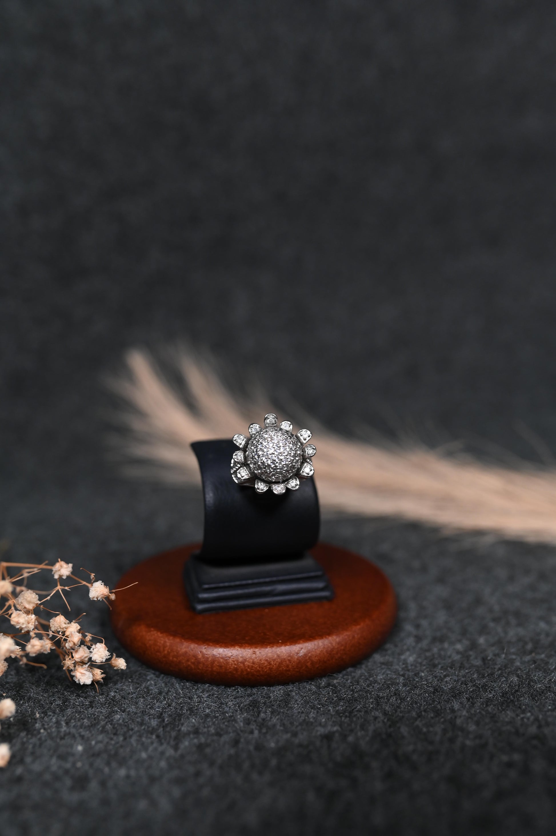 Pavé Diamond Turtle Ring