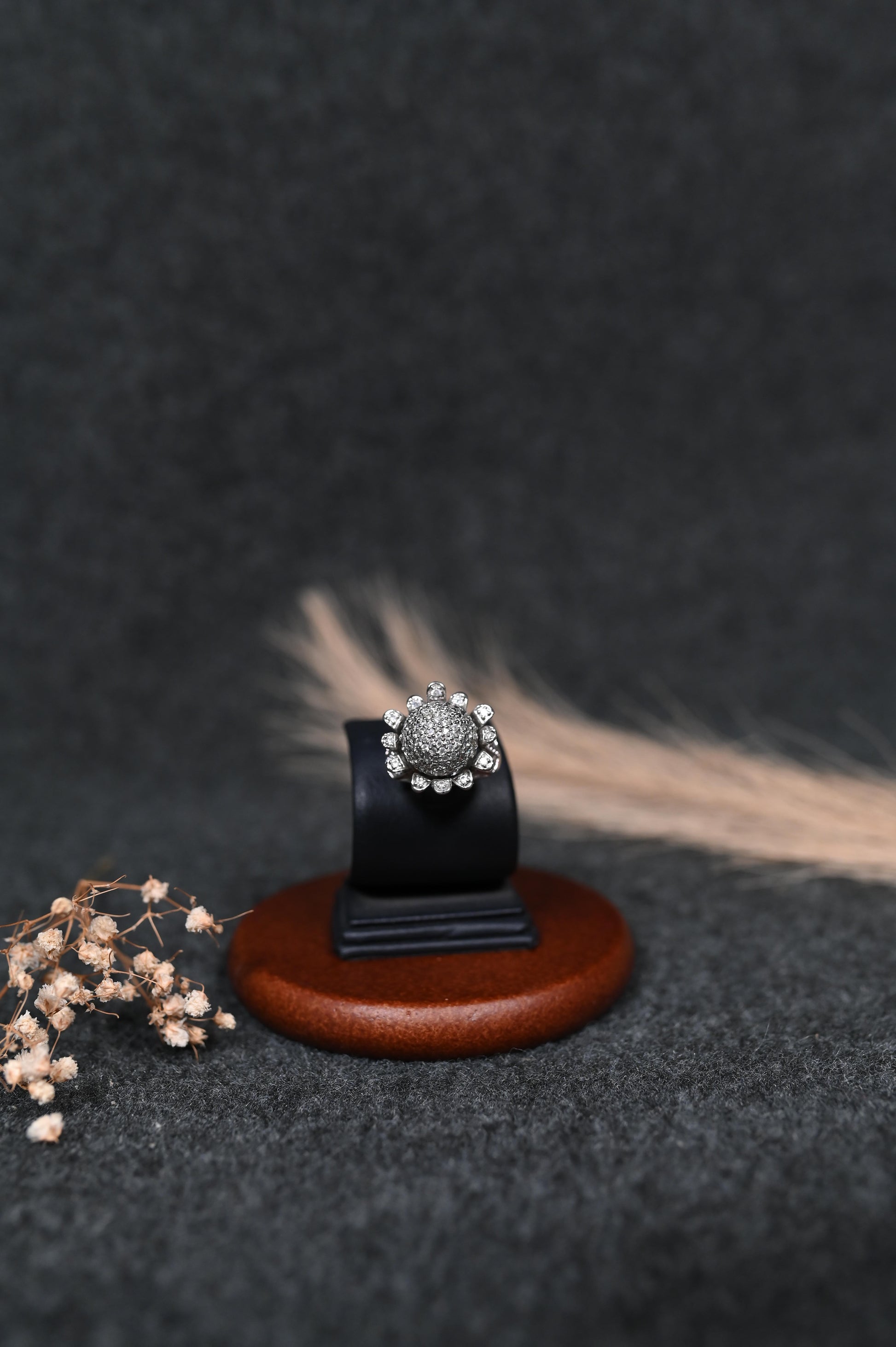 Pavé Diamond Turtle Ring