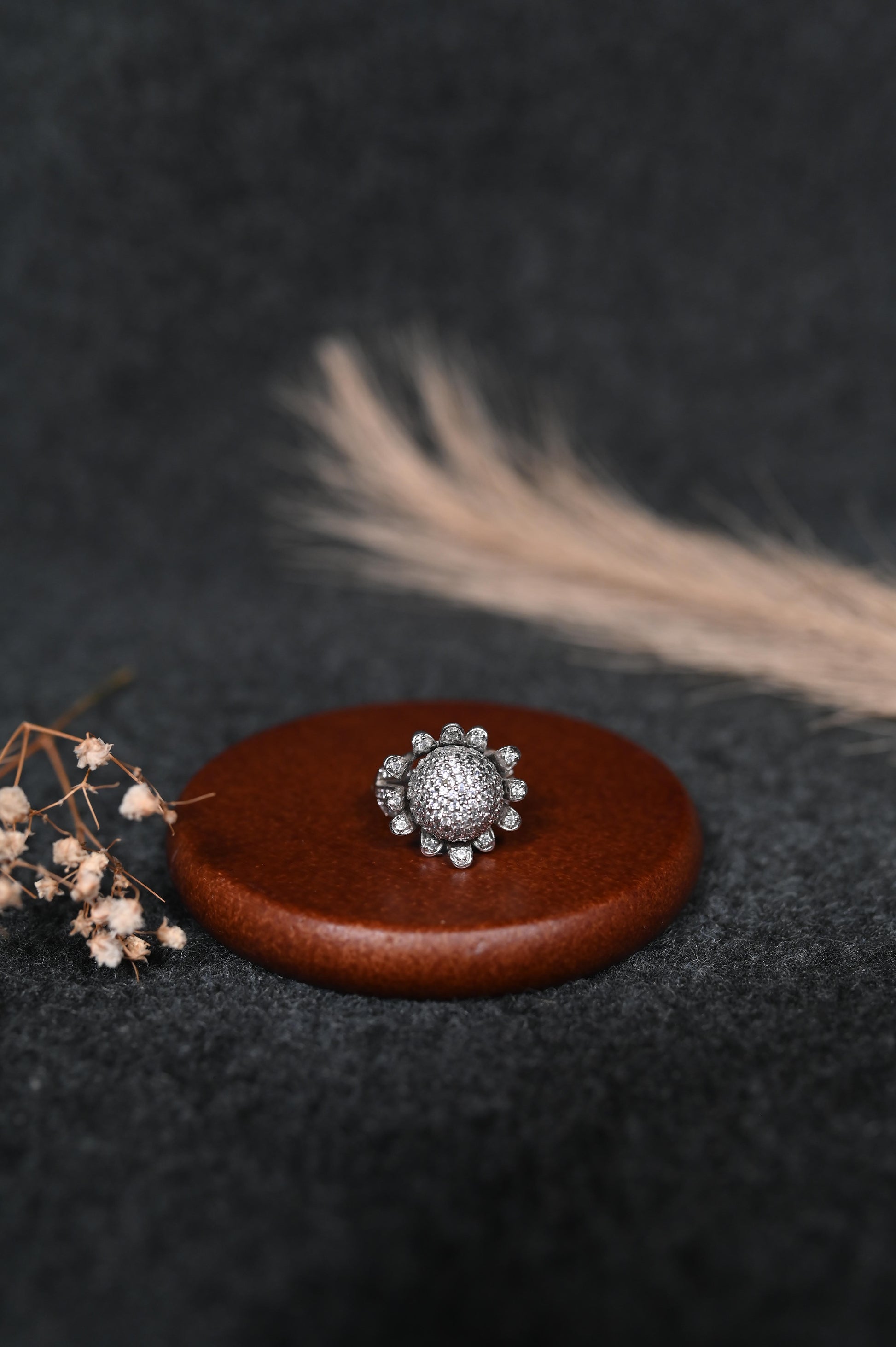 Pavé Diamond Turtle Ring