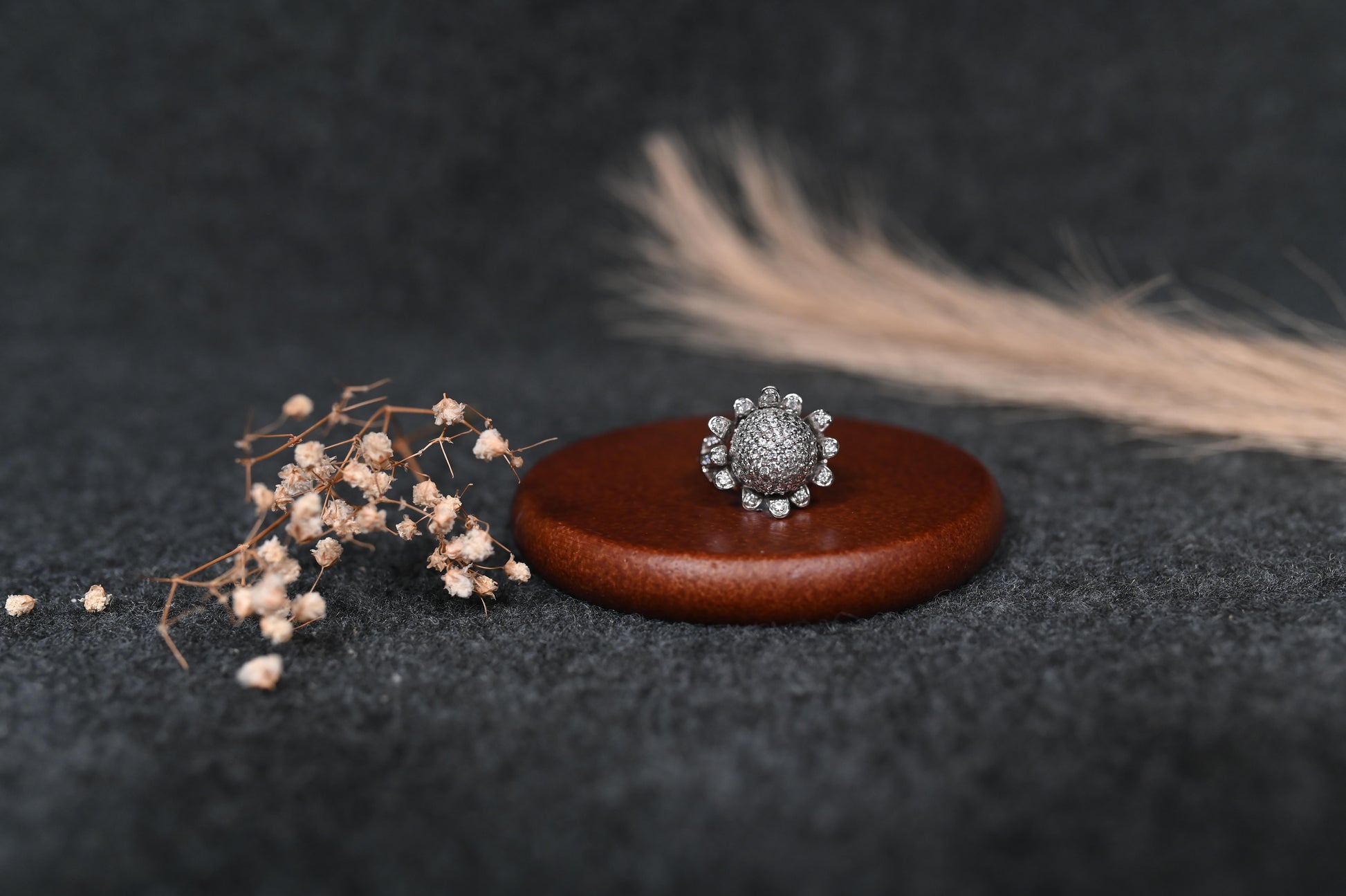 Pavé Diamond Turtle Ring