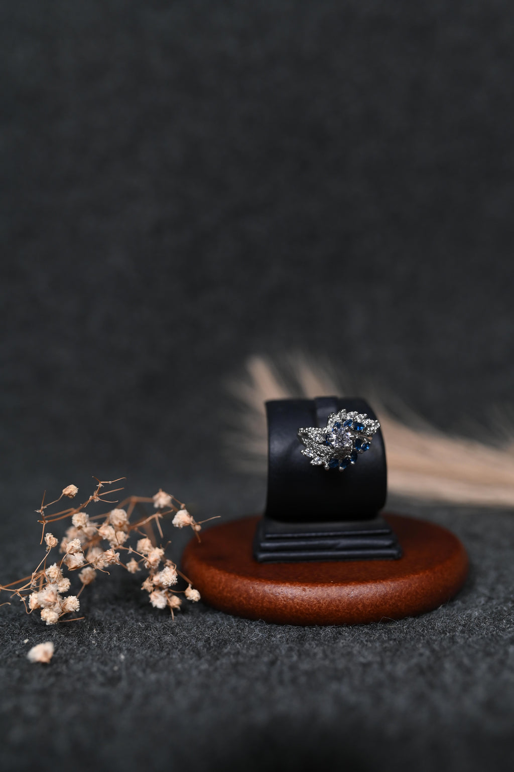 Blue Gemstone silver ring