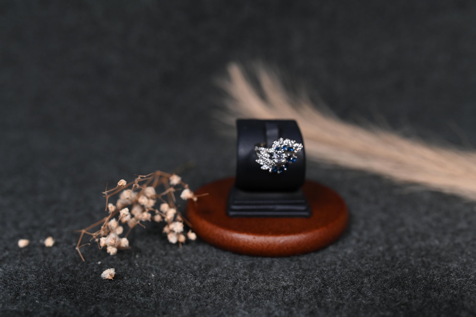 Blue Gemstone silver ring