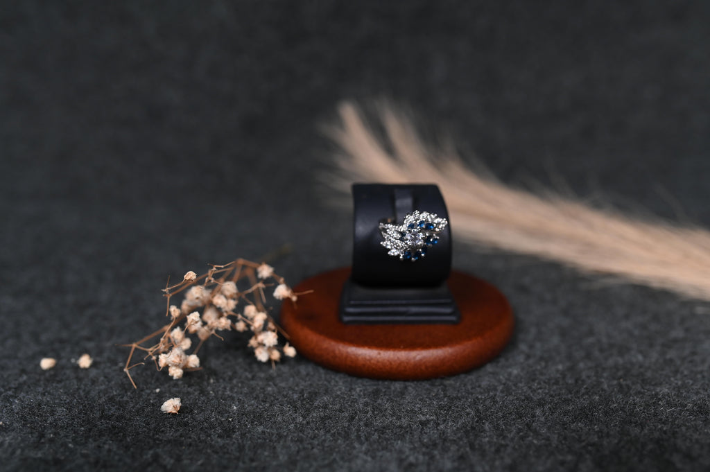 Blue Gemstone silver ring
