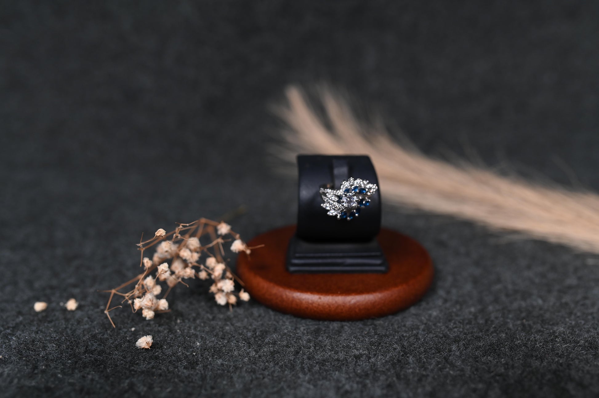 Blue Gemstone silver ring