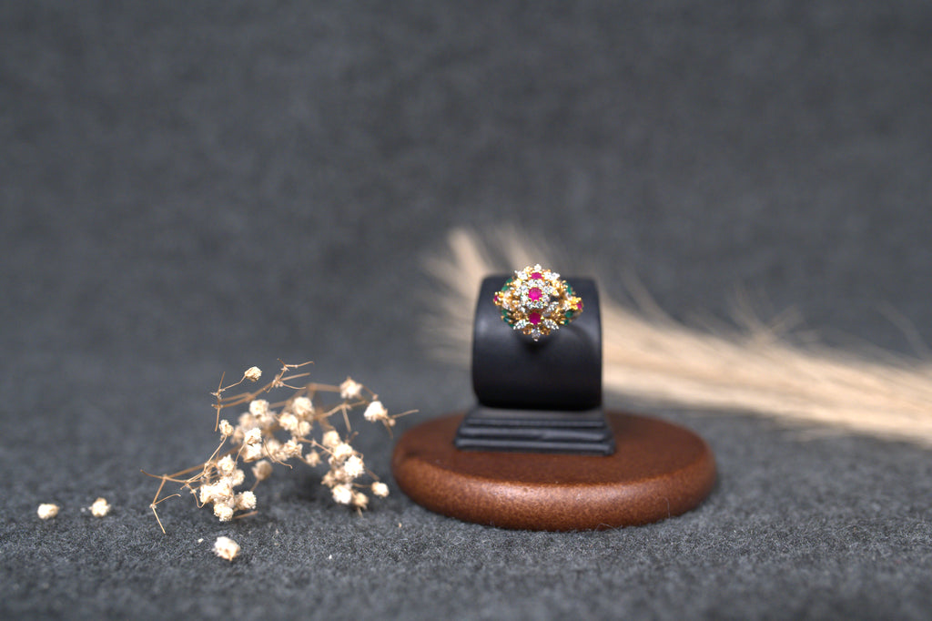 SILVER GOLD RING