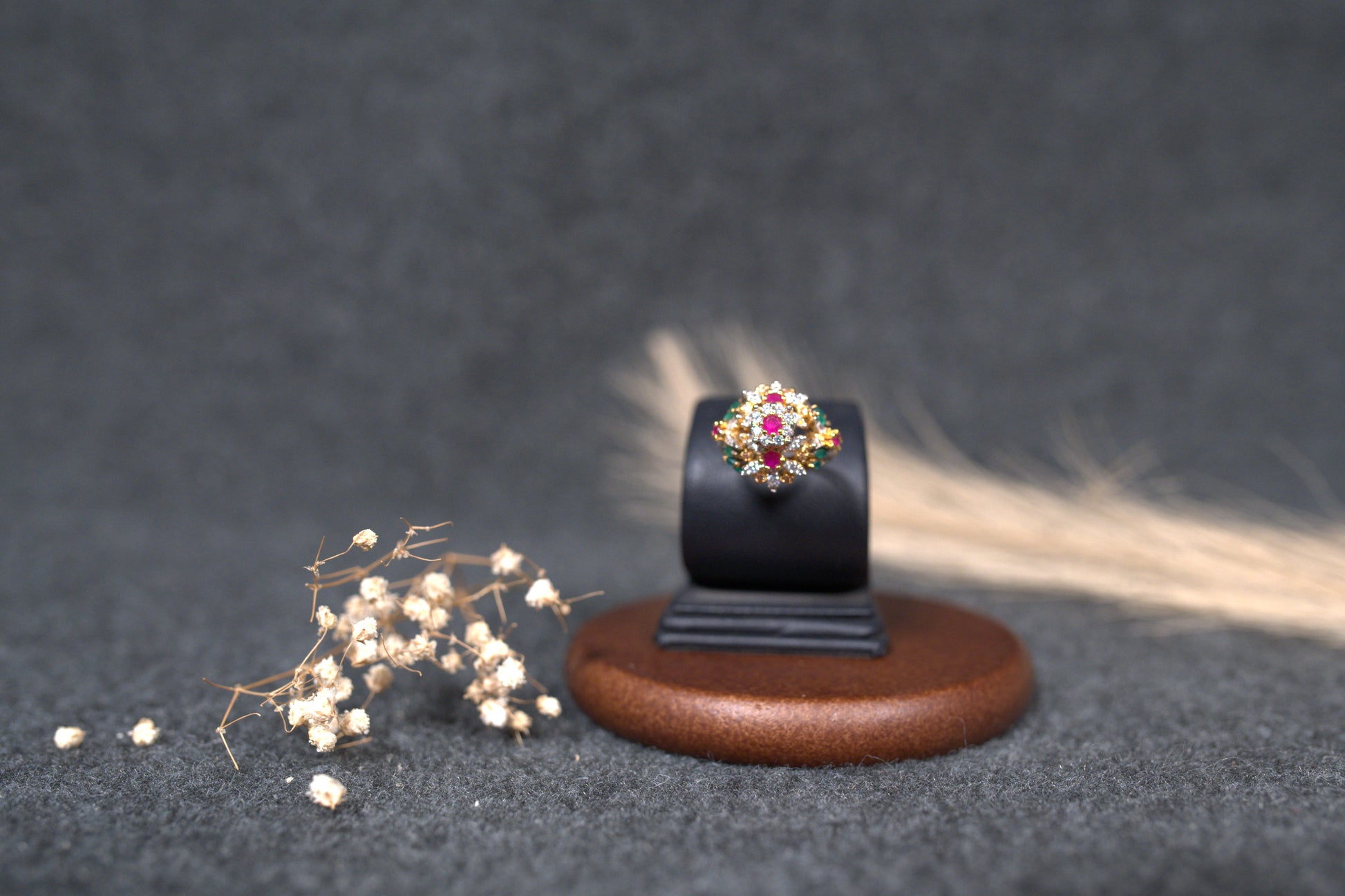 SILVER GOLD RING