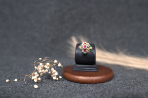SILVER GOLD RING