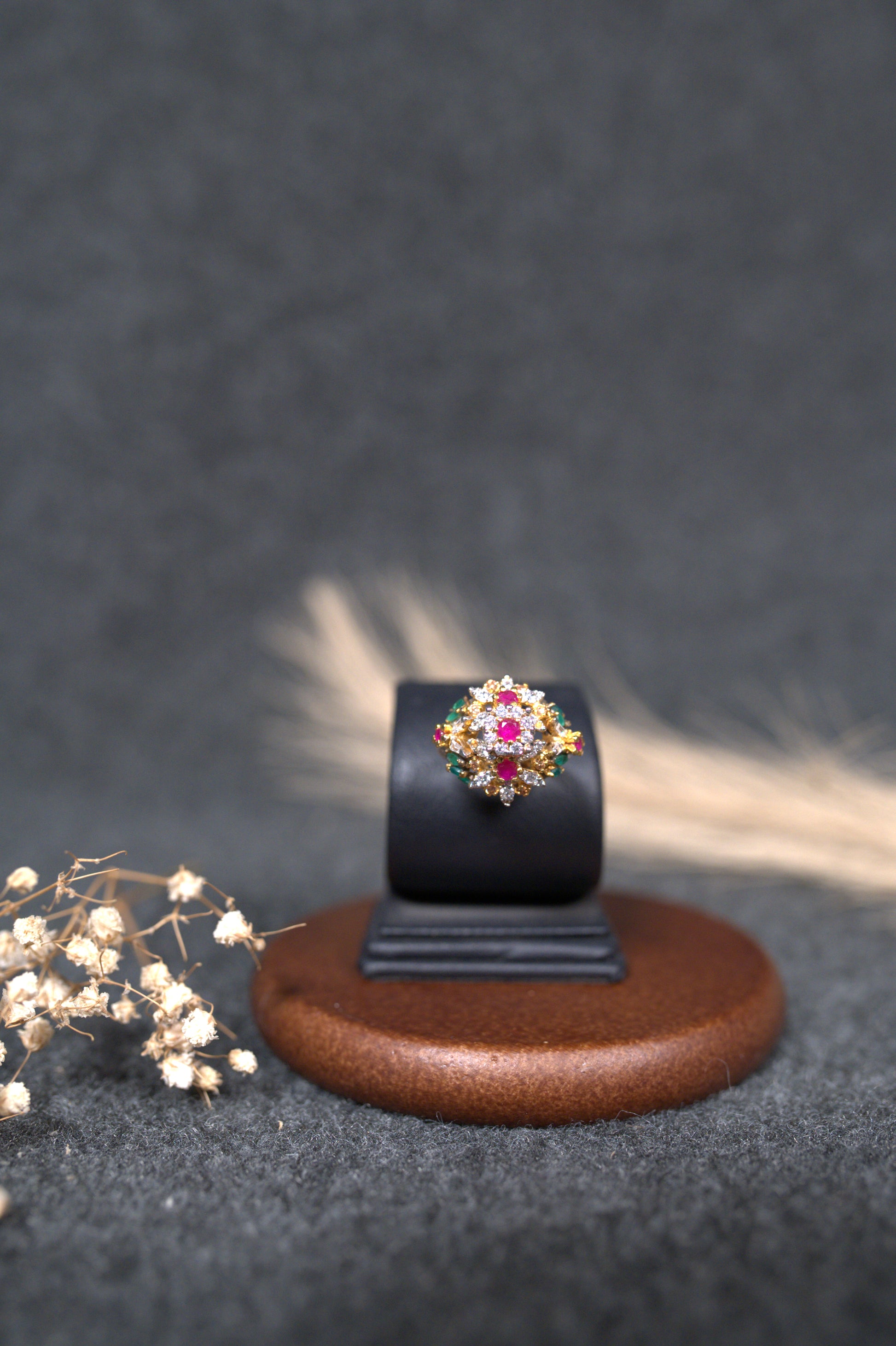 SILVER GOLD RING