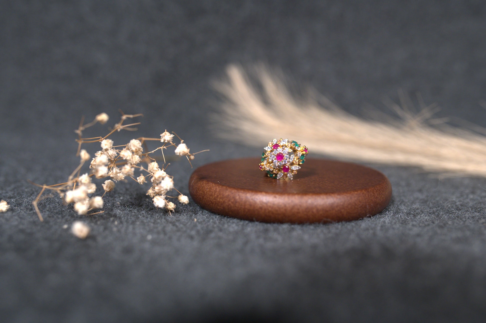 SILVER GOLD RING