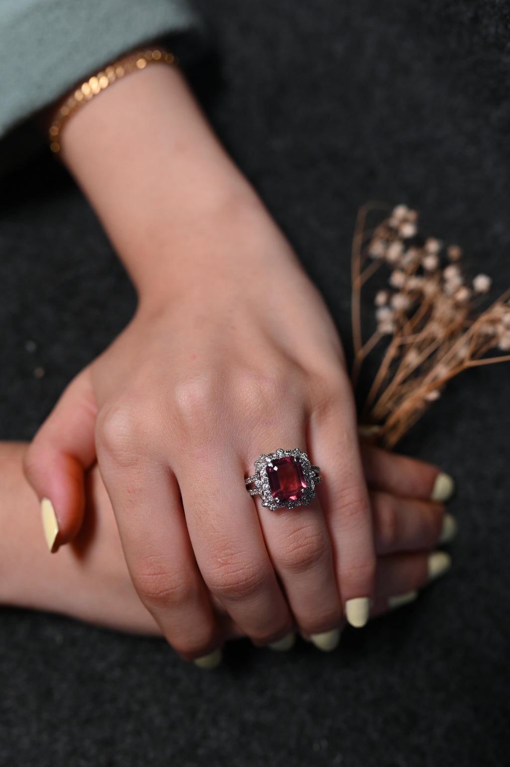 Rumi style silver ring