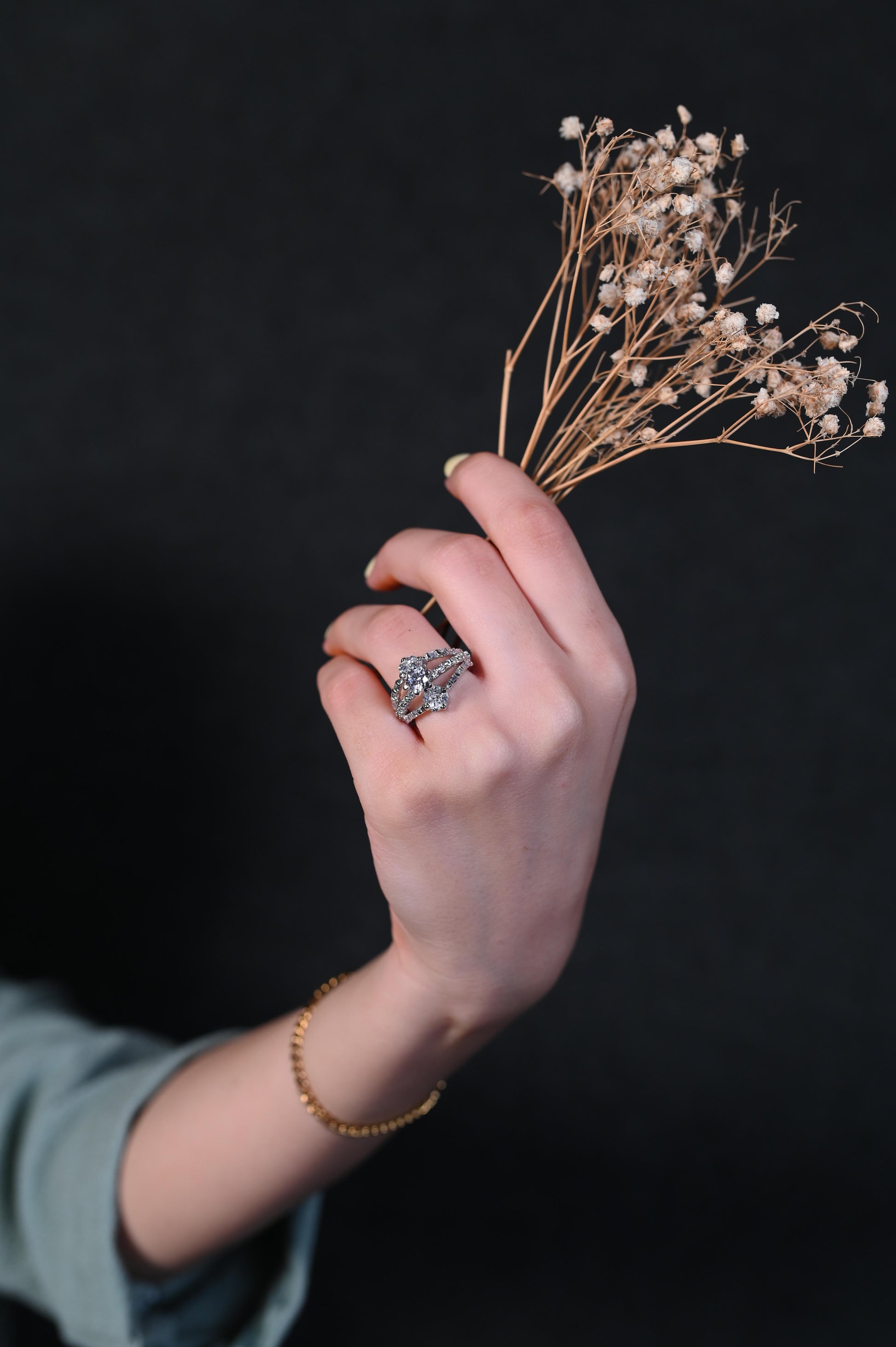 Celestial Sparkle Diamond Ring Set