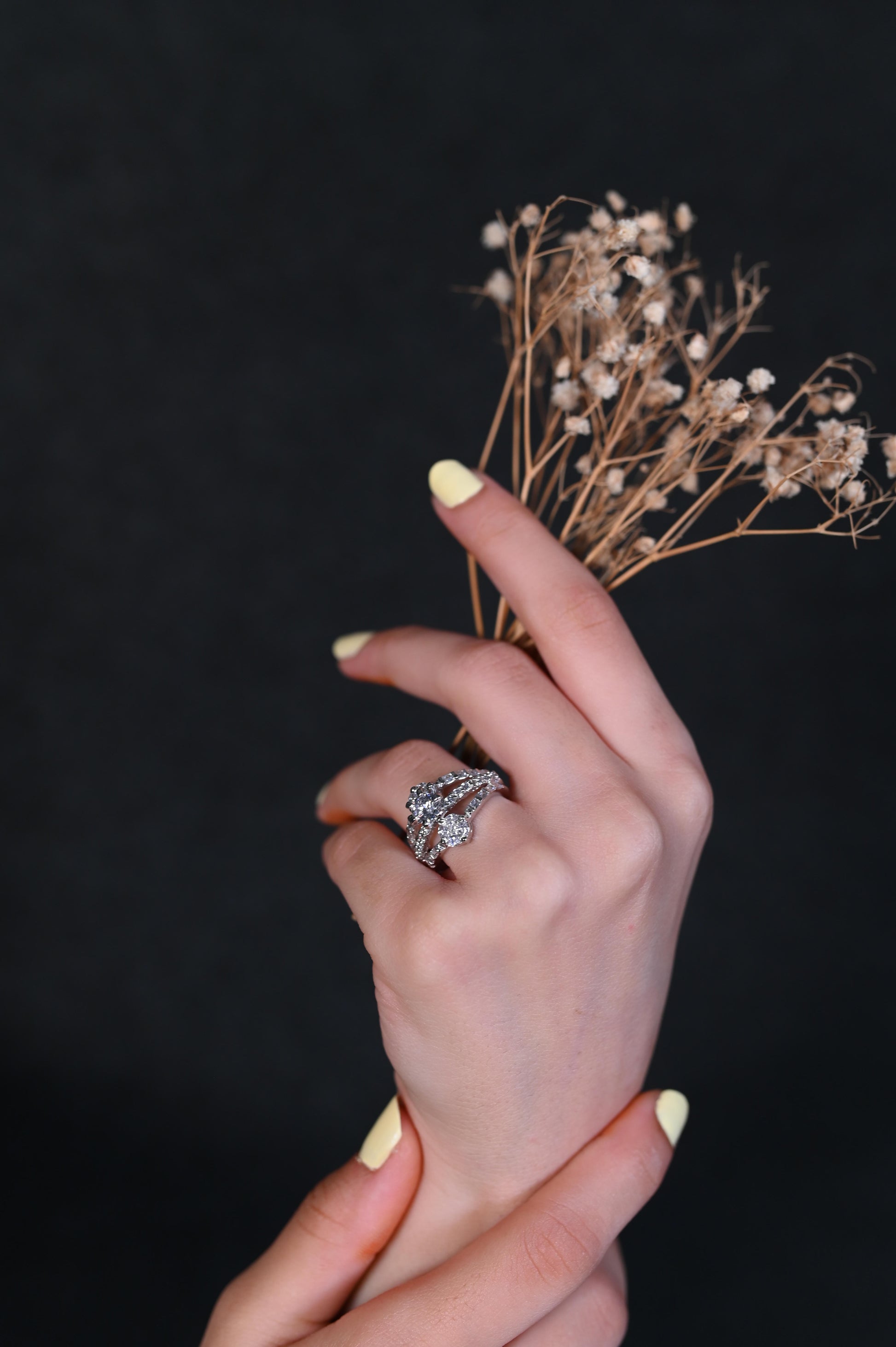 Celestial Sparkle Diamond Ring Set